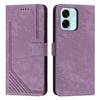 For Oppo A6x 4G/Oppo A6 5G/Oppo A6x 5G Stand Case Imprinted Lines Leather Phone Cover