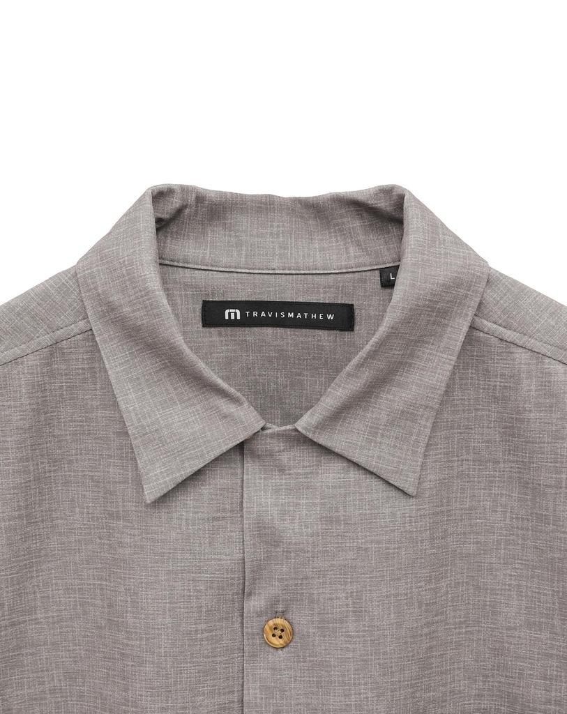 Мужская рубашка с коротким рукавом, открытая, для гольфа 7AL030 L [TravisMatthew] (Влагоотводящий/Быстросохнущий) / / 2PRT_Портобелло