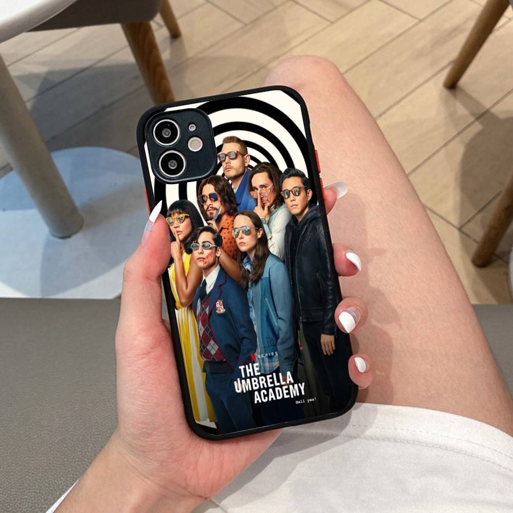 Чехол для телефона Академия Амбрелла Для IPhone 14 X XR XS 7 8 Plus 11 12 13 Pro MAX 13mini Матовый противоударный чехол