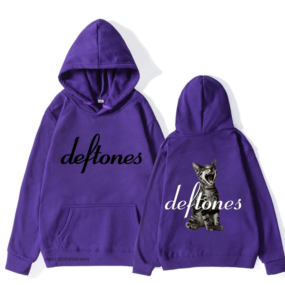 Толстовки Deftones для мужчин Around The Fur Tour Band Толстовка женская ретро-гранж уличная одежда унисекс с длинным рукавом