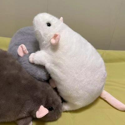 Большая плюшевая игрушка-мышь, реалистичная крыса, мягкая игрушка, милая плюшевая мышка для розыгрышей