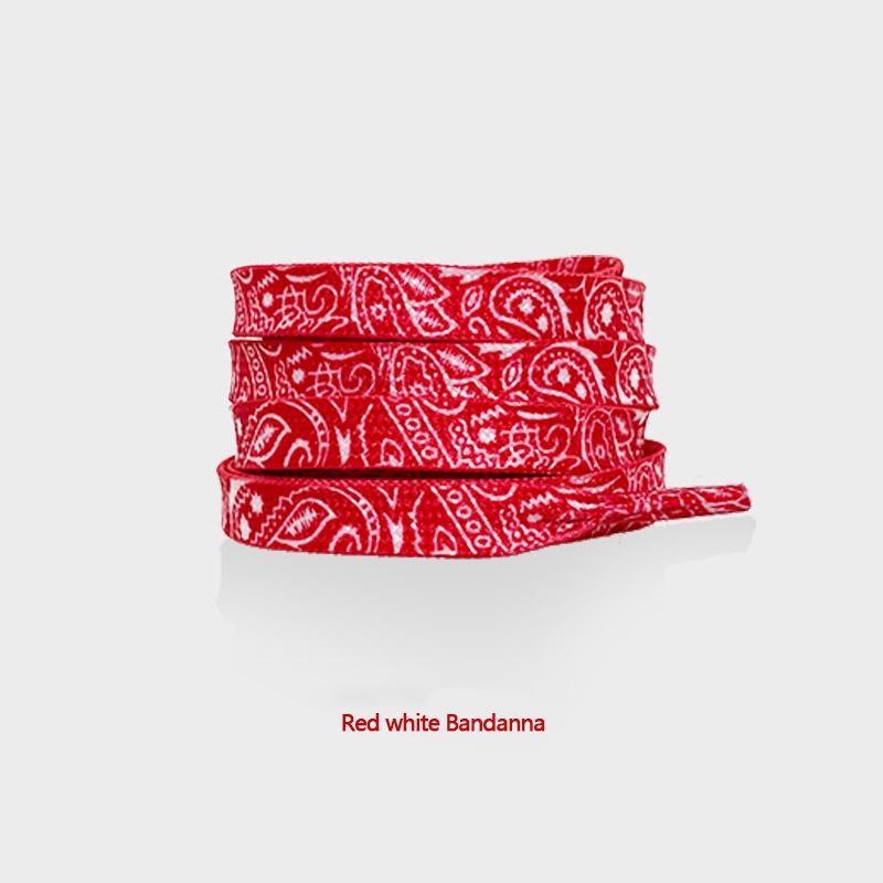 Gilding Flat Shoe Laces Cashew Flower Shoelaces for Sneakers Hand-painted Sports Casual Basketball Tennis Shoelace Shoestrings