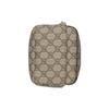 Gucci Мини-рюкзак GG Supreme, Бежевый холст Эбони с отделкой из коричневой кожи, Золотая фурнитура, Мужские рюкзаки для ежедневных покупок, путешествий 725654-92TCG-8563