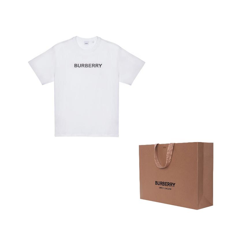 Burberry Logo Print Cotton Oversized T shirt 80553091
