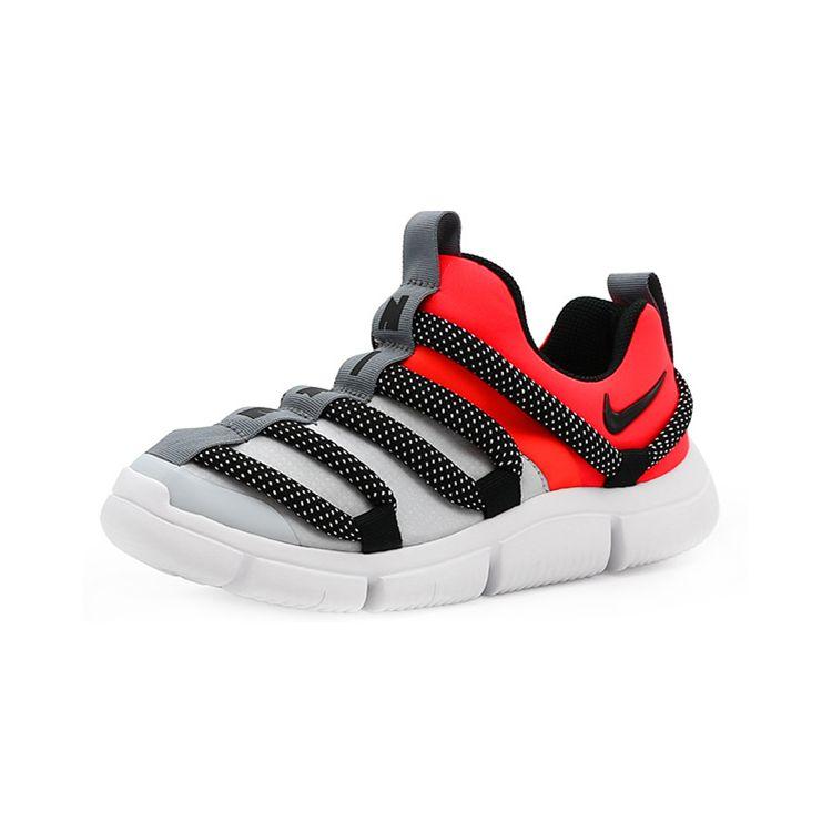 Nike Кроссовки детские низкие спортивные повседневные AQ9661-600 черно-серо-красные