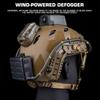 Tactical Goggles Defogger with Adjustable Wind Speed, Cordless Defogging Fan Anti-Fog Pump for Airsoft Safety Glasses