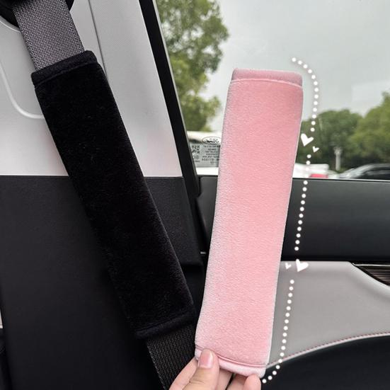 Yousheng 1/2 шт. Накладка на ремень безопасности автомобиля, защита плеча, машинная стирка, простая установка, универсальная посадка, мультяшные накладки на ремень безопасности для детей