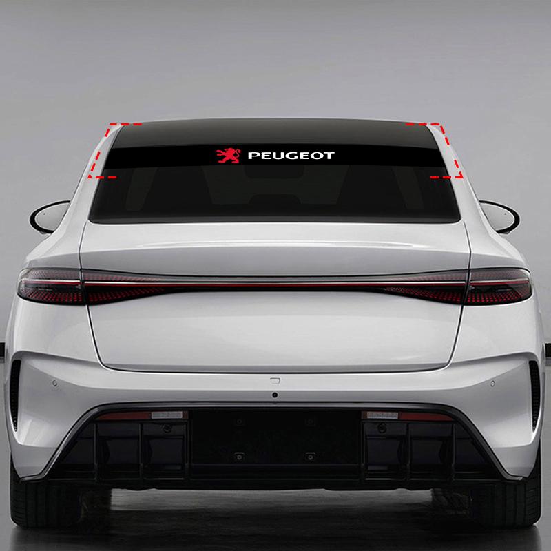 Наклейки на лобовое стекло автомобиля Передняя и задняя декоративная эмблема Для Peugeot 308 408 508 RCZ 208 3008 2008 206 207 108 406 407 408 206 207 208 306 307