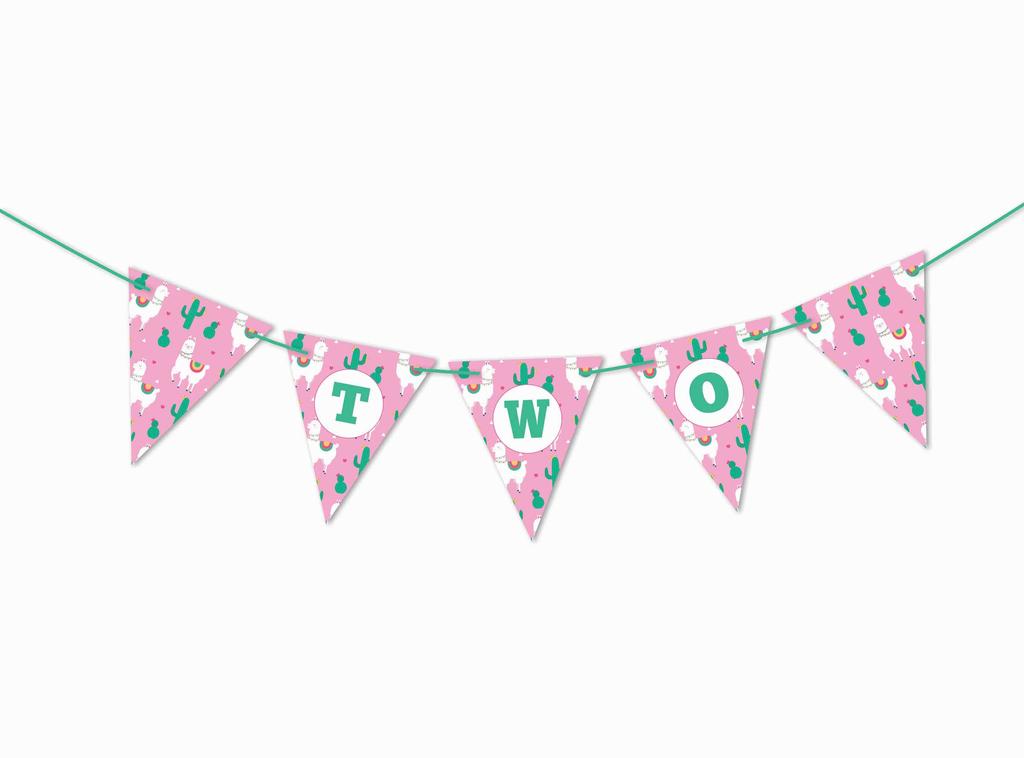 Inkdotpot Birthday Party Decorations Happy Birthday Party Garland Baby Girls Stripe Pennant Banner