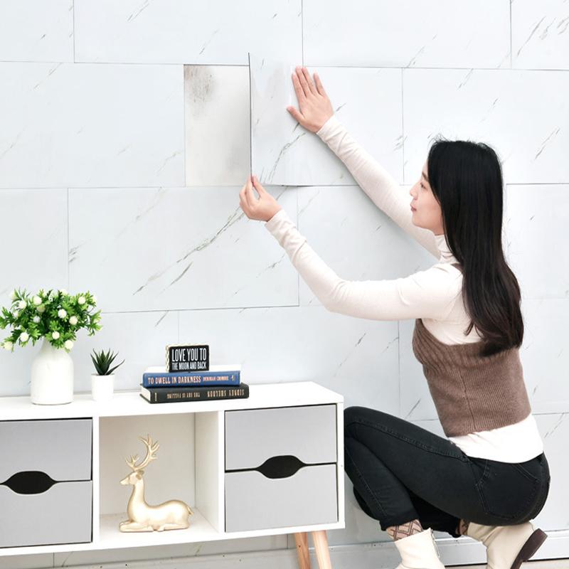 Aluminum-plastic Board Wall Paste 3D Self-adhesive Wallpaper Imitation Ceramic Tile Wall Decal