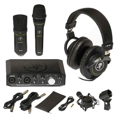 MACKIE Вокальный конденсаторный USB аудиоинтерфейс набор Producer Bundle микрофон, микрофон, наушники,
