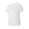 Fila Fitness Versatile Comfortable Casual Sports Simple Skin-Friendly Short Sleeve T-Shirt Women T-Shirts Jade-White A11W521107F-WT