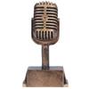 Music Award Trophy Synthetic Resin Decorative Microphone Tabletop Ornament for Home Singing Competition