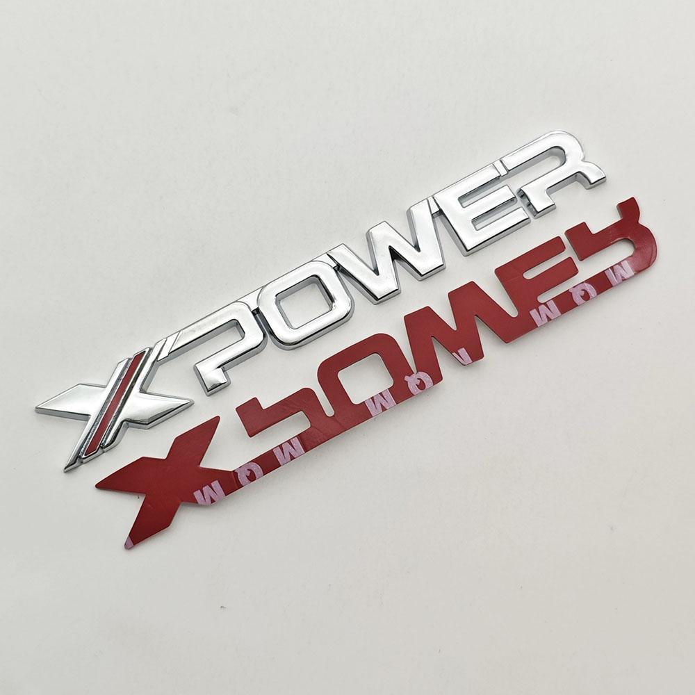 3D Metal Chrome Black Car Sticker Letters X-POWER Logo Xpower Emblem Rear Trunk Badge for MG4 GT MG 3 5 6 7 ZS Mulan Accessories bfl2