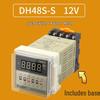 Цифровое реле времени DH48S-S, переключатель цикла, контроллер задержки включения, 12В/24В/220В
