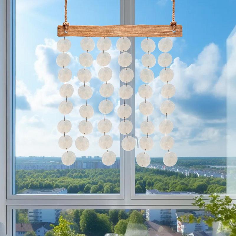 Round Shells for Crafts 2 Inch Natural Seashells with Holes Blank Shell Pendants for Wedding Home Decor Birthday Party Craft