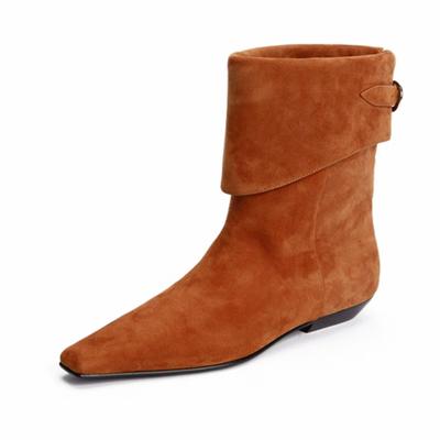 Острый носок женские зимние ботильоны зимняя обувь на плоской подошве дизайнерская мода женские ботинки челси тренд гладиатор леди сапатиллы