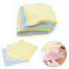 Glasses Random Color Sunglasses Oversized Wiping Cloth Mirrored Promotional Flat Cotton 13cm*13cm Metal Lens  High Quality