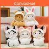 Bear Baby Hat Cat Rabbit Plush Toy Animal Stuffed Doll Decoration Kids Gift