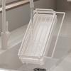Wall Mounted Dishcloth Drainer Waterproof Sink Rag Rack Sink Faucet Storage Rack  for Home