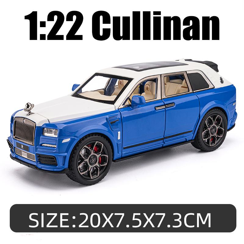 1/22 масштаб Cullinan SUV, литая под давлением модель автомобиля, игрушечный автомобиль с откатным механизмом, звуком и светом для детей, коллекция подарков для мальчиков и девочек
