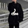 Unisex Oversized Knit Sweater Soft Cotton Blend Crewneck Pullover Winter Casual Wear