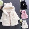 Kids Bunny Winter Hooded Coat Cloak Jacket Warm Outerwear Clothes