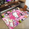 1 шт. Sanrio Hello Kitty Ковер для офиса с принтом русалки Прямоугольный коврик под стол, Идеальный декор для гостиной, спальни, кухни, Нескользящий пол