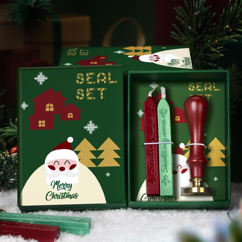 1 комплект ретро креативный DIY рождественский огненный штемпель краска печать головка воск конверт украшение ручной счет