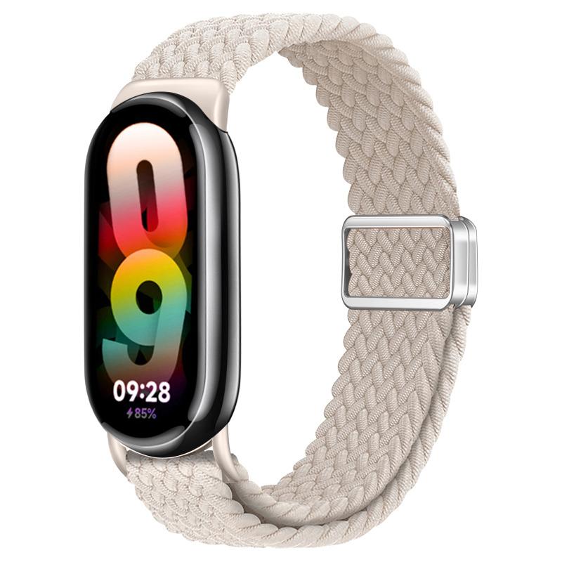 Ремешки для Xiaomi Mi Band 10 9 8 NFC Запасной ремень аксессуары магнитные Плетеный correa браслет Miband 9 Miband 8 Ремешок