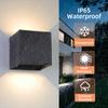 Waterproof IP65 Wall Light BDA-01 Aluminum Split Type Black Frame 12W Warm Light/Outdoor Gate Lights/Led Wall Lamp