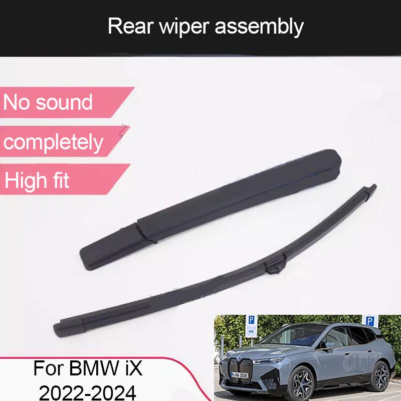 For BMW iX 2024 Front Rear Wiper Blade Set Windscreen Windshield Window Brushes Wiper Assembly Rocker Car Accessories