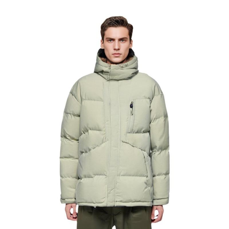 Li Ning Sports Lifestyle Series однотонная свободная короткая пуховая куртка унисекс верхняя одежда лайм AYMT065-5