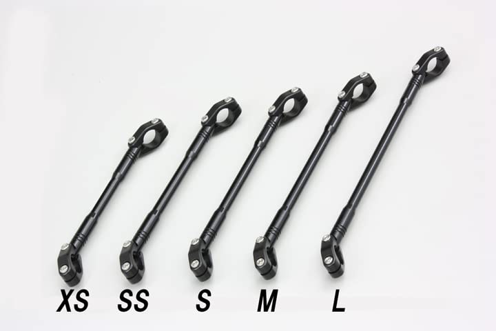 Скоба для руля HURRICANE для дюймового руля Slim Type XS размер 200 мм полностью черная HB0679B 7/8