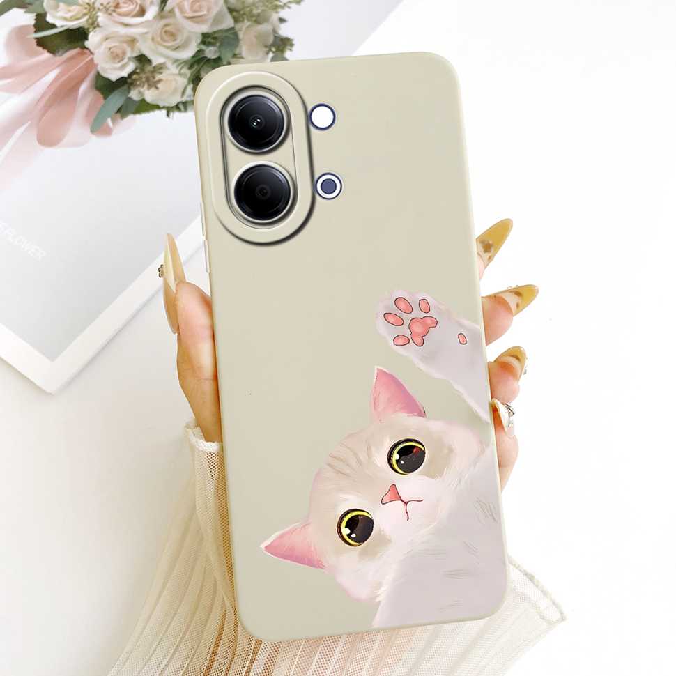 For vivo Y05 4G Case Fashion Colorful Flower Cartoon Silicone Back Cover For Vivo Y11D VIVO Y05 4G Bumper Phone Cases Fundas