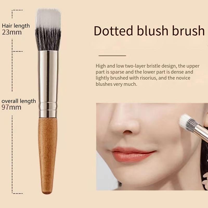 9 шт. Портативный набор кистей для макияжа Minicosmetic Brush Кисть для пудры, тональной основы, румян, растушевки теней для век, бровей