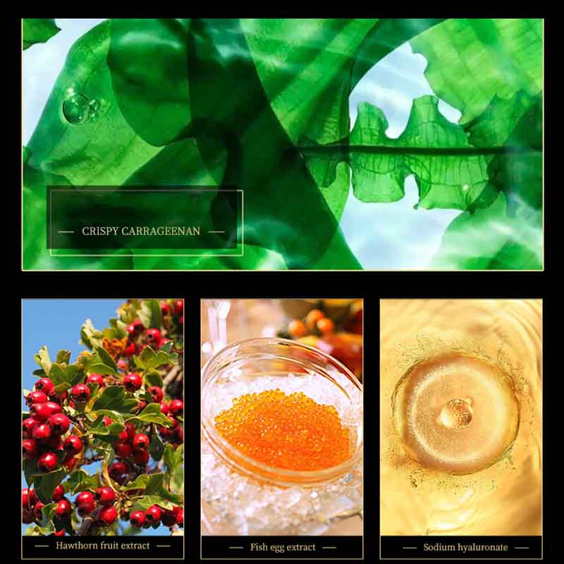 Images Увлажняющая маска для глаз с золотыми морскими водорослями, питает и ухаживает за областью вокруг глаз, смешанные двухцветные патчи для глаз