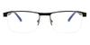 Полуободковые прямоугольные черные очки Tim 982a Fashion Unisex Eyeglasses