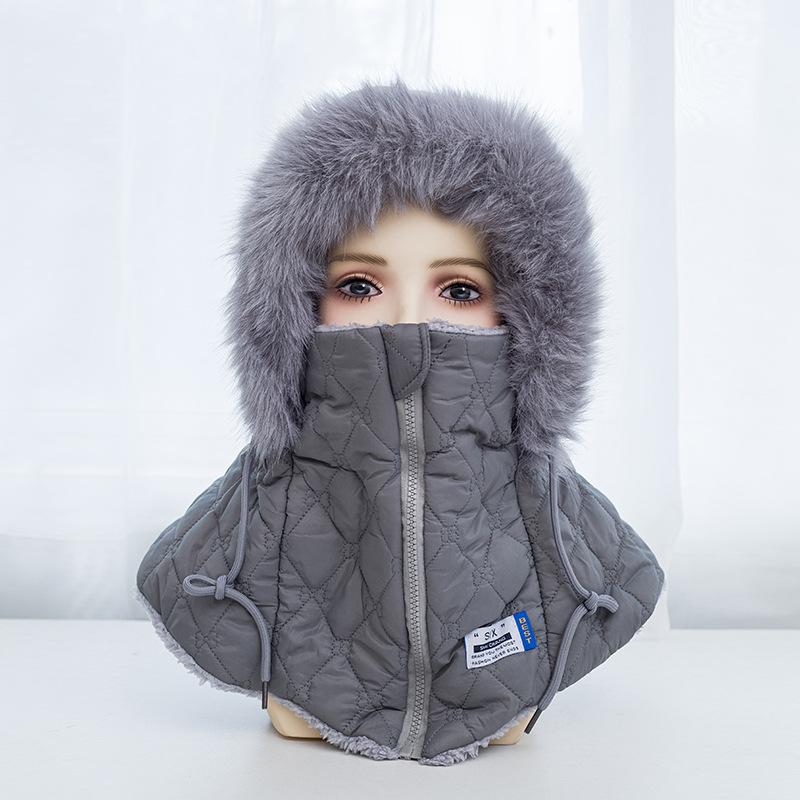 Hat Women's Autumn and Winter Men's Northeast Outdoor Cold-proof Thunder Hat Ear Protector Riding Electric Vehicle Windproof Hat Warm Cotton Hat