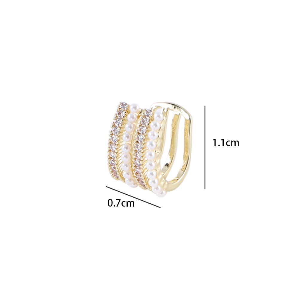 Piercing Jewelry Gifts Korean Earrings for Women Cartilage Clip Earrings Pearls Ear Clips Ear Cuff