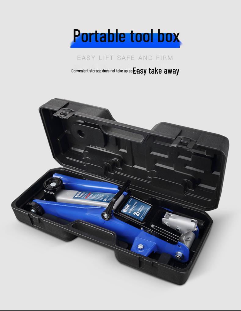 2-Ton Horizontal Hydraulic Car Jack for SUVs – 3T Tire Change Tool