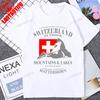Switzer Switzerland Matterhorn Graphic Tshirt Summer Short Sleeve Fashion Casual Cotton Unisex Tshirt Hip Hop Streetwear Unisex Tee