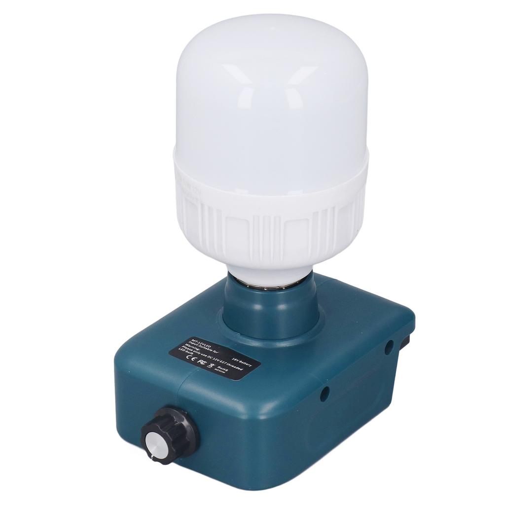 Аккумуляторная рабочая лампа E27 Регулируемая яркость Светодиодная лампа для 18В BL1815 BL1820 BL1830 BL1840 BL1850 BL1860