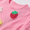 Colorful Fruit Embroidery Infant and Child Girl's T-shirt