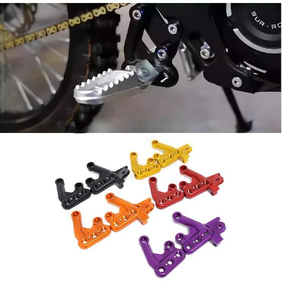 Pedal Mounting Bracket for Surron Light Bee X/S/X160/X260 Dirtbike Off-road Motorcycle Modified Sur-ron Parts (Black)