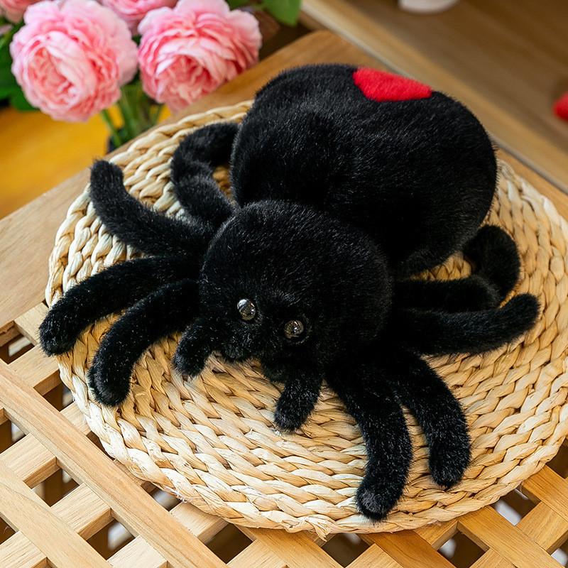 Cute Spider Plush Toy Doll For Kids Halloween Prank Prop Stuffed Animal Companion