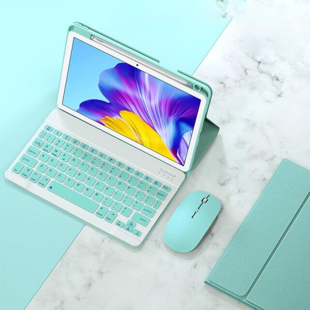 Чехол со светодиодной клавиатурой для Huawei Matepad 11 10,4 Pro 10,8 M6, чехол с гнездом для карандаша для Xiaomi Mipad 5 Pro, чехол из искусственной кожи
