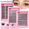 Soft & Natural Segmented False Eyelashes - C Curl, Subtle European/American Style. Choose Your Look for a Big Eye Effect.