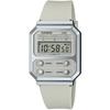 Часы Uni Watch Vintage Digital с прозрачным циферблатом и ремешком из смолы A100WEF-8ADF, серый,