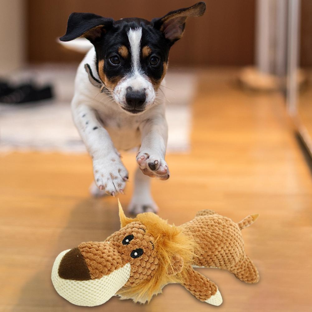 Игрушка для домашних собак Милая плюшевая пищащая мягкая игрушка Мультяшная игрушка для щенков Щенок, грызущий зубки, жевательная игрушка для домашних собак Аксессуары для собак